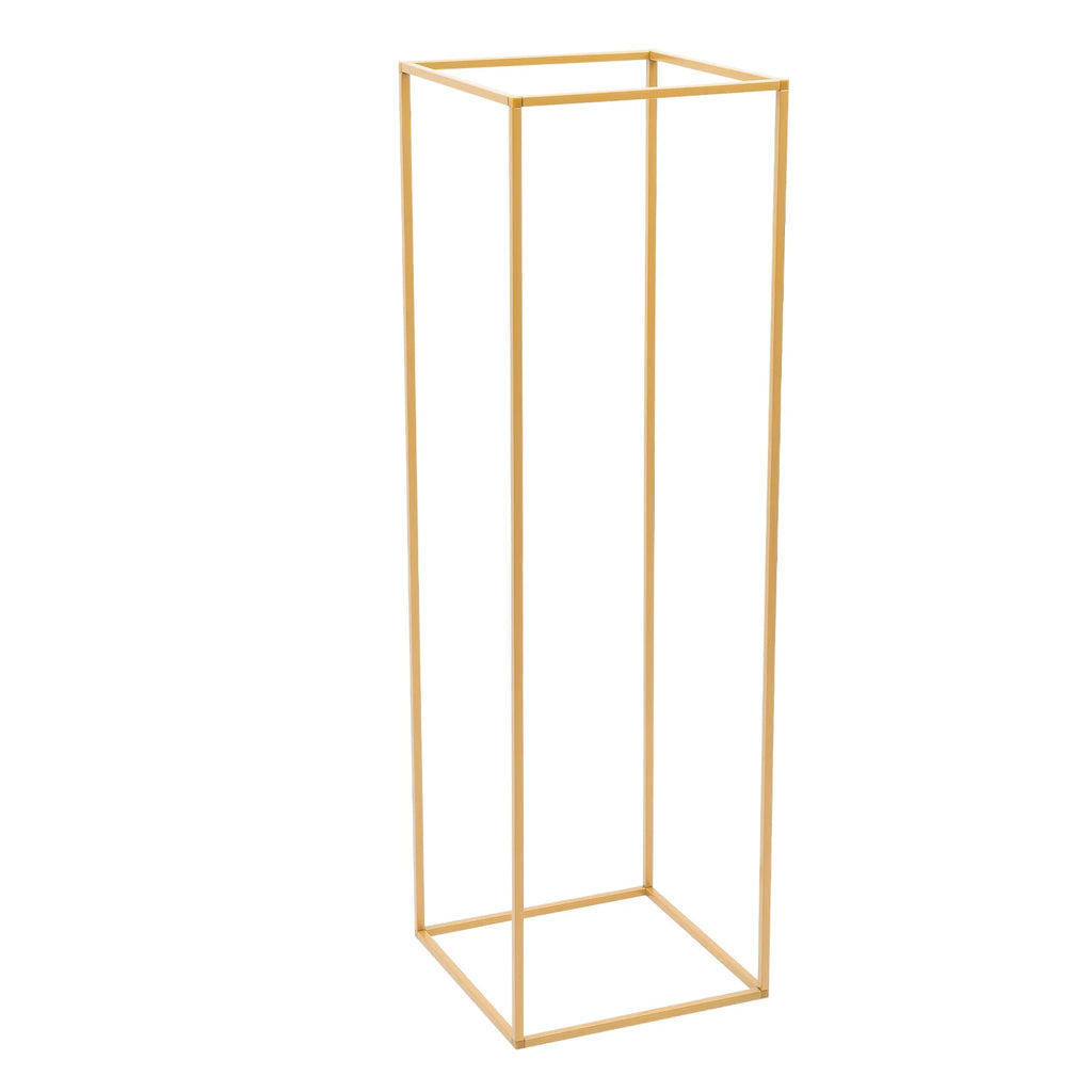 4 Different Height Wedding Flower Stand Metal Floor Geometric Vase Set Wedding Centerpieces For Table Tall Decorations For Party