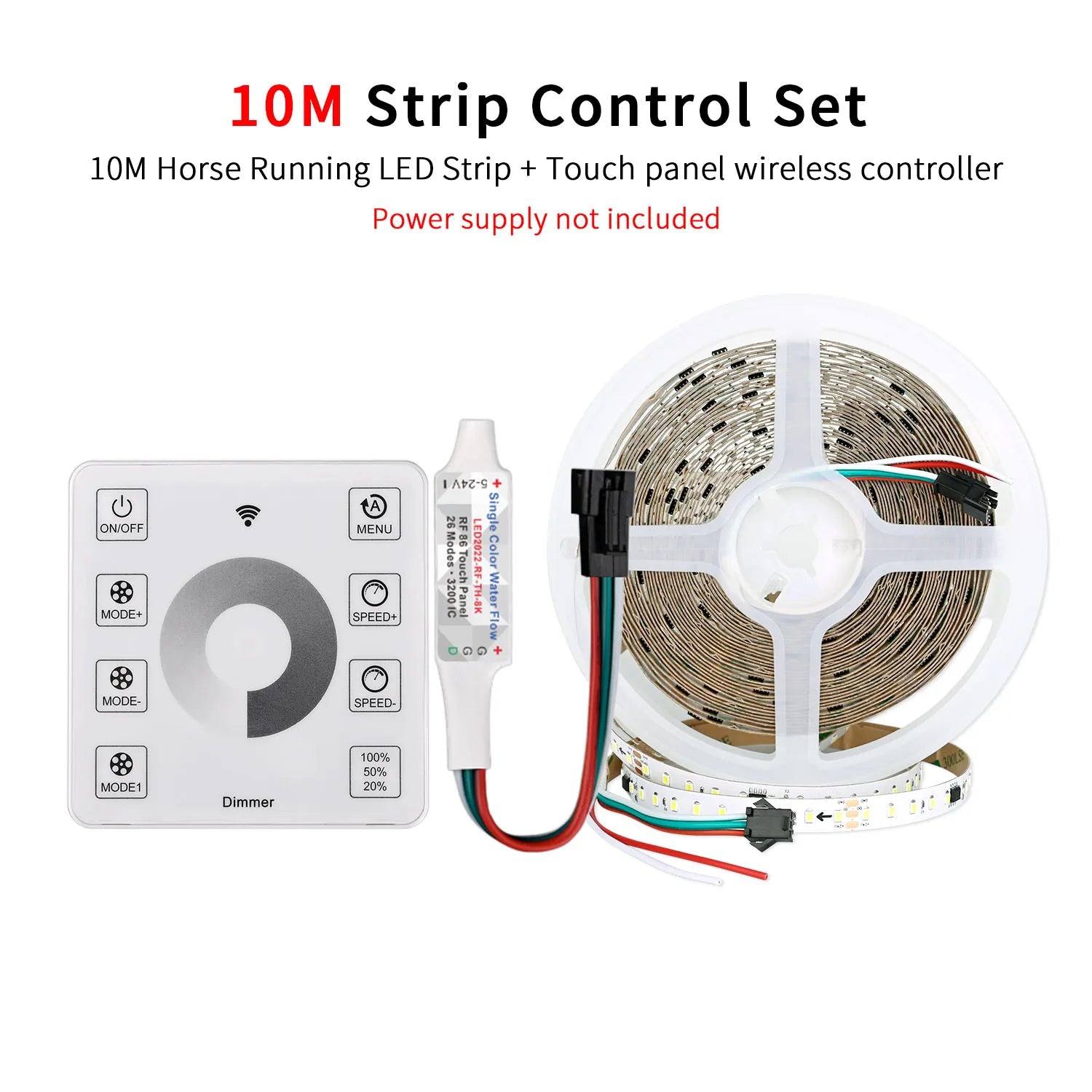 10m WS2811 Running Water Flowing LED Strip Light SMD2835 Horse Race Pixel Addressable Flexible Linear Lamp Set 120LEDs/m DC24V