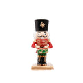 Nutcracker Candle Holder Adorable Figurine Tabletop Christmas Decor Festive Home Decoration Holiday Shelf Table Centerpiece