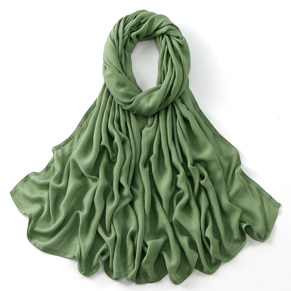 Cotton Rayon Modal Muslim Hijabs For Women Scarf Thin Plain Shawls Femme Musulman Soft Headscarf Islam Turban Headband 185*75CM