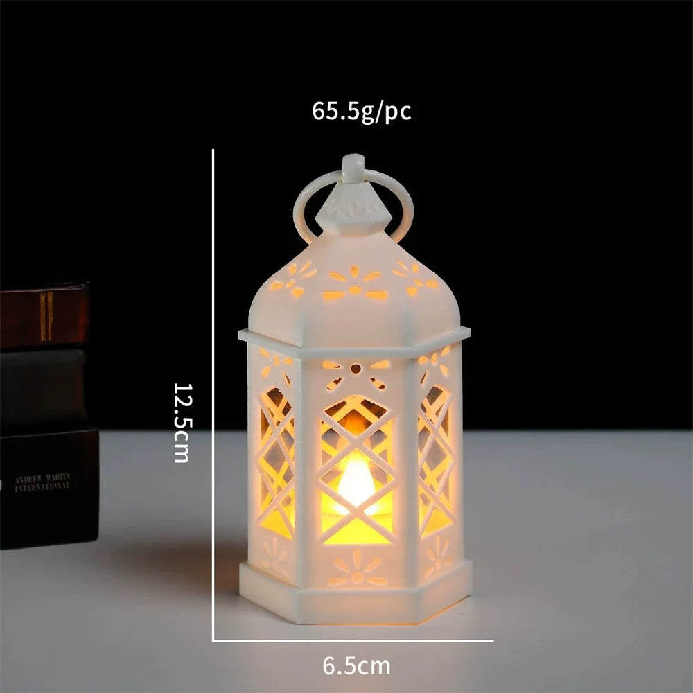 1pack Mini Lantern Christmas Candle Lanterns Decorative Outdoor Wall Lanterns Table Centerpiece for Wedding Halloween Christmas