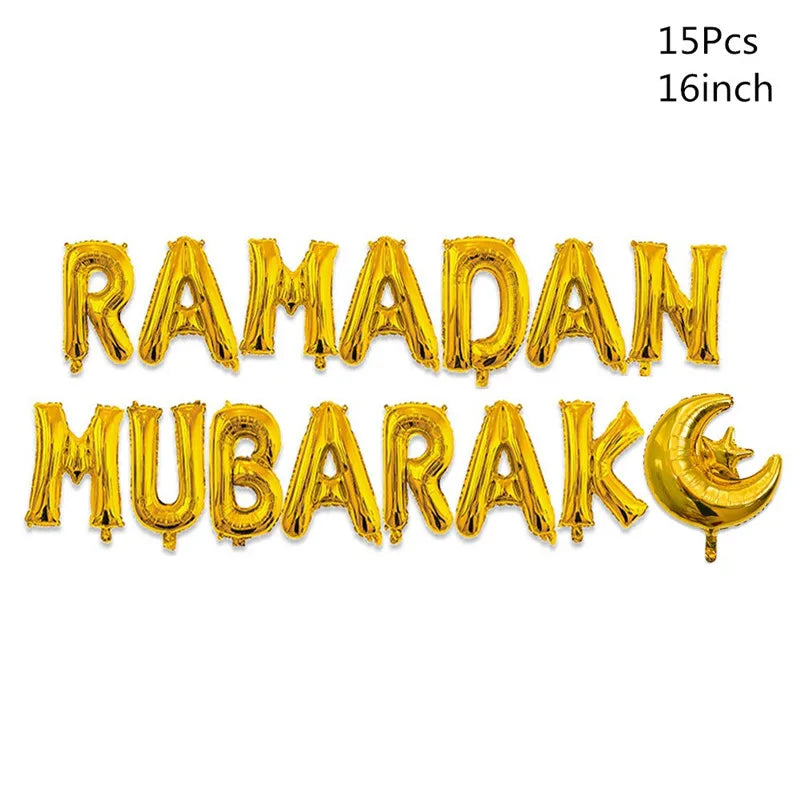 10Pcs Eid Umrah Mubarak Latex Balloon Ramadan Kareem Festival Muslim Islamic Ramadan Party Eid Al-Firt Home Decoration Supplies