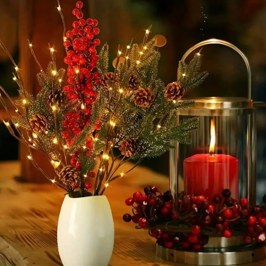 LED Garden Simulation Birch Branches with Luminous Atmosphere Branch Lights – Warm White DIY Decorative String Light