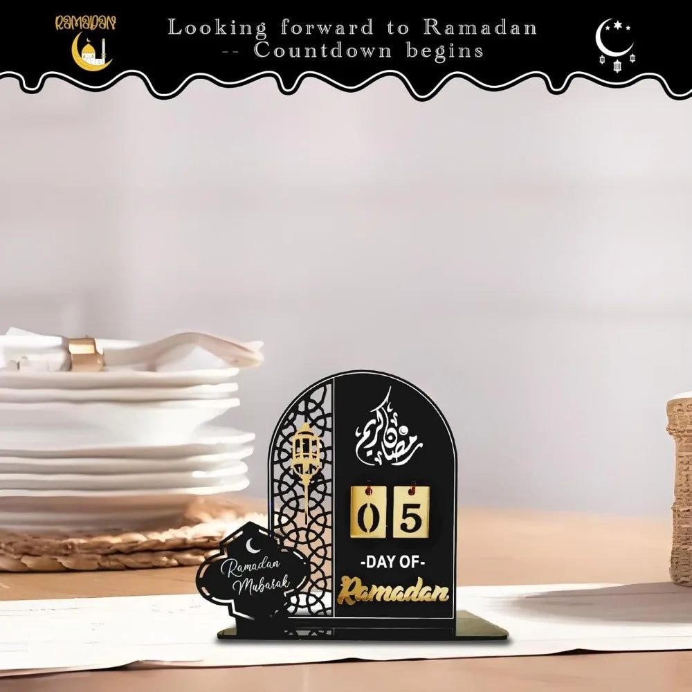 Ramadan Advent Calendar 30 Days Eid Mubarak DIY Countdown Calendars Eid Decorations for Ramadan Parties Islam Muslim Decor