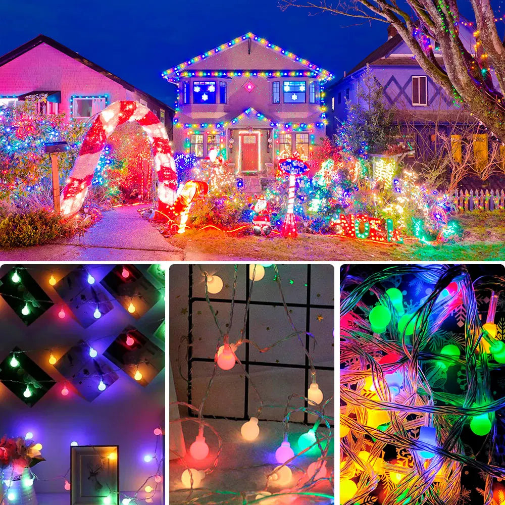WS2812B Lights Christmas Ball Bubble WS2812 30/60leds/m Addressable led light striping Fairy Lantern lights decorations outdoor