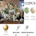 Sage Green Balloons Kit White Sand Metallic Gold Birthday Party Graduation Wedding Anniversary Gender Reveal Decoration Globos