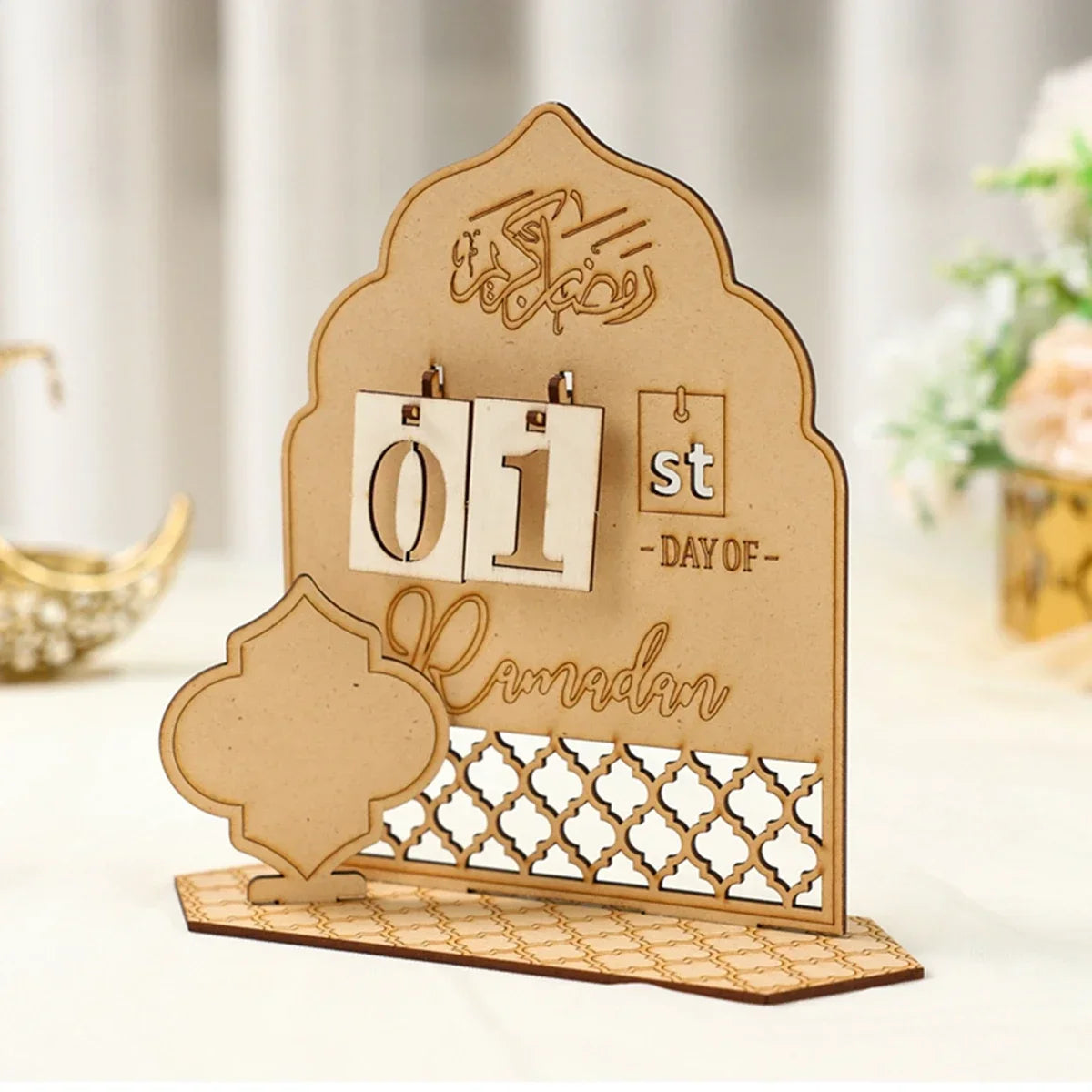 Acrylic Ramadan Advent Calendar 2025 Eid Mubarak Countdown Calendar Islamic Muslim Festival Party Gifts Home Decoration Ornament