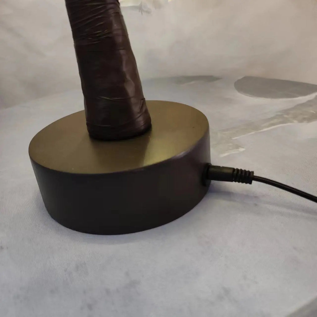 LED Tree Light Simulation Cherry Blossom Atmosphere Decoration Desk Lamp Bedroom Lighting Night Light Home Office Desktop