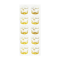 5 sheets Eid Mubarak Transparent Hot Stamping Sticker for Ramadan Theme Party  Gift Packaging Decorative Stickers