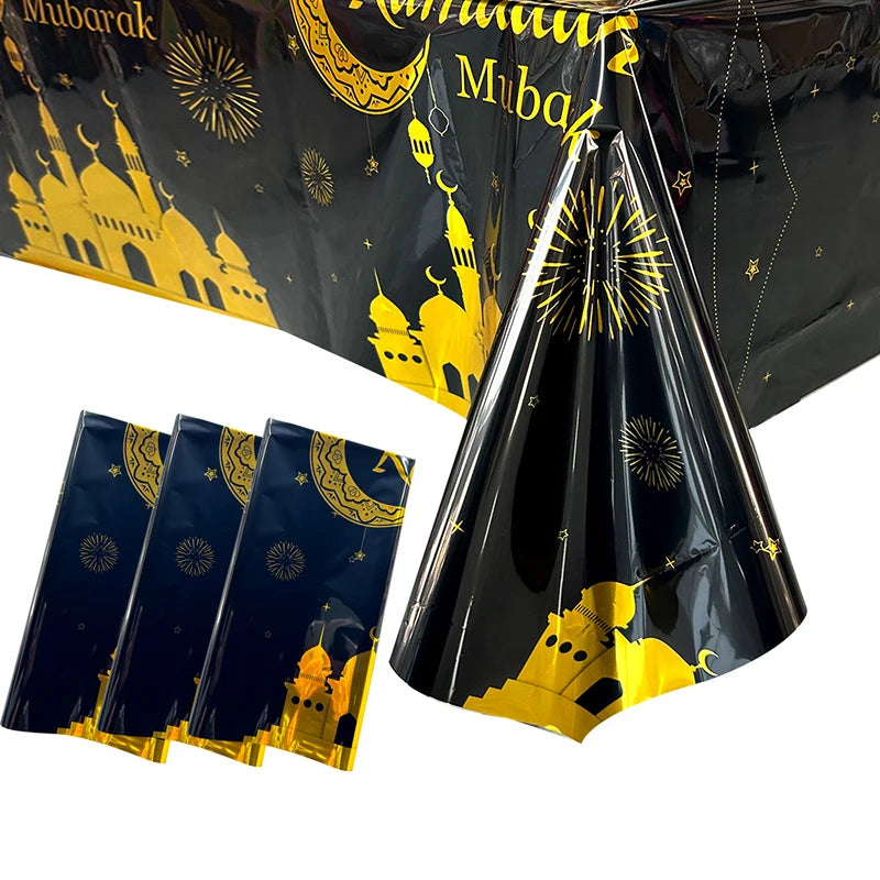 Ramadan Decorations 2026 Pulling Flag Eid Mubarak Hanging Banner Islamic Muslim Party Party Moon Star Castle Hanging Flag