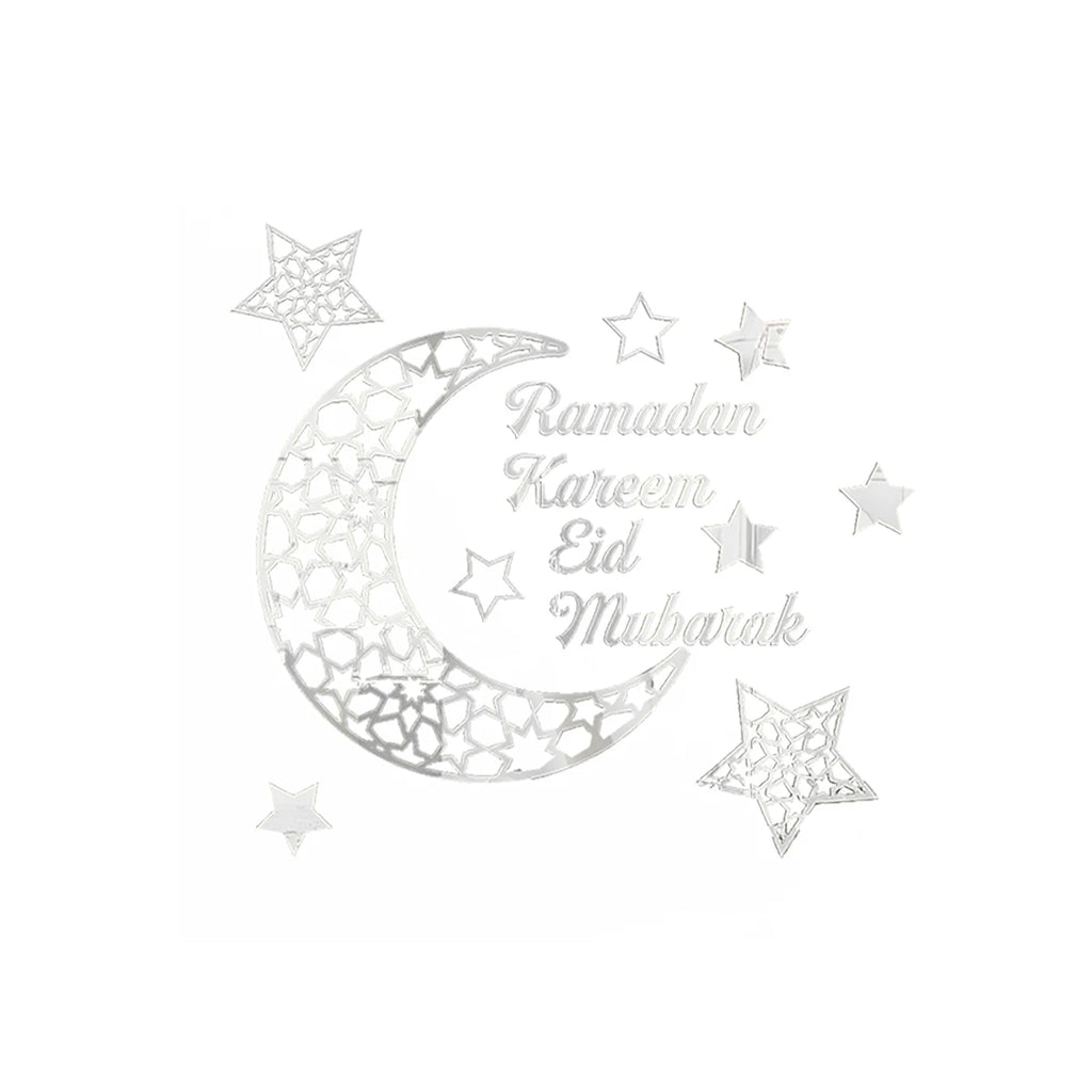 1Set,Ramadan (رمضان) creative Ramadan decorations, freely combinable wall stickers, suitable for Ramadan festival decorations