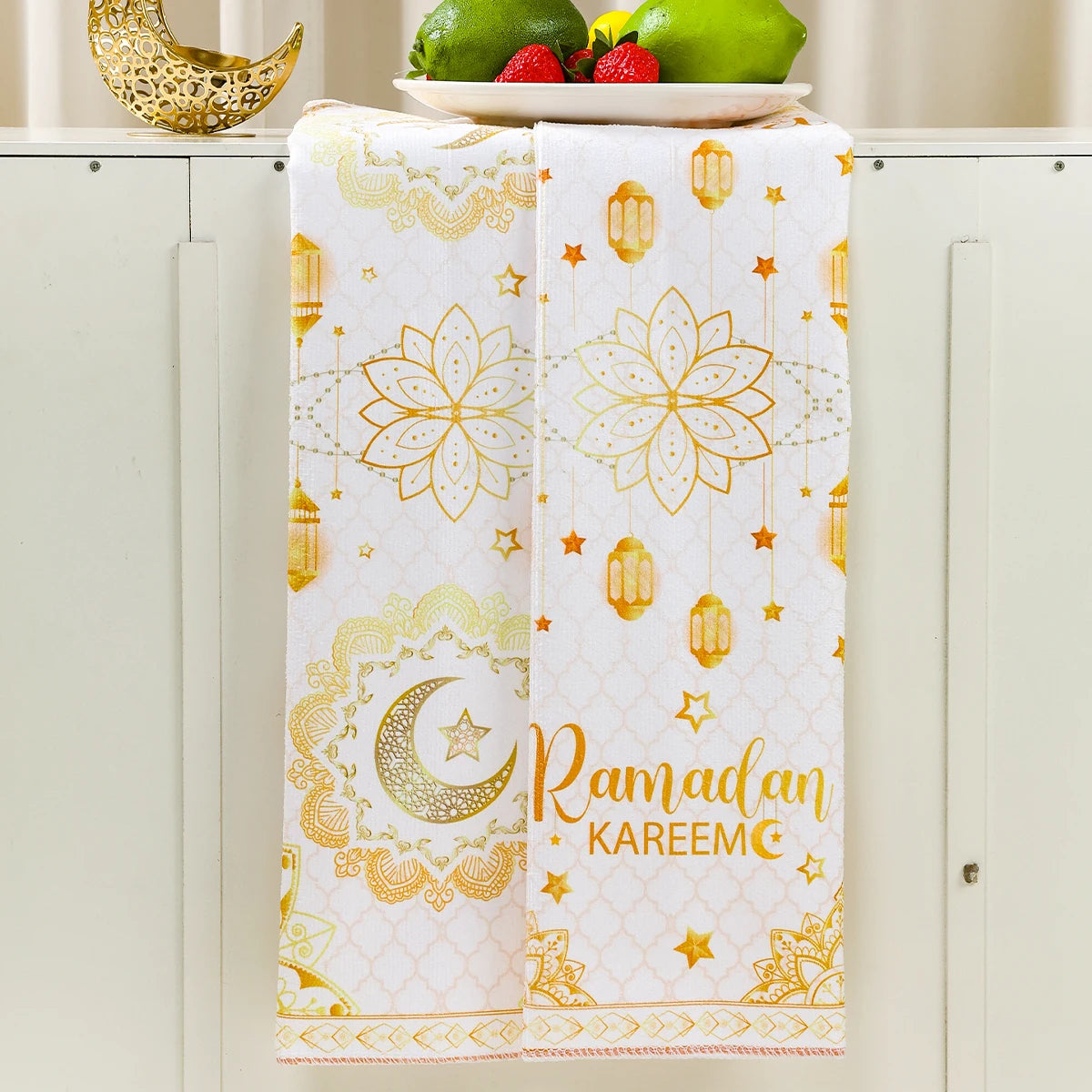 2ps Ramadan Dish Towel Eid Mubarak Decoration 2026 for Home Ramadan Kareem Ramadan Mubarak Islamic Muslim Party Eid Al-Fitr Gift