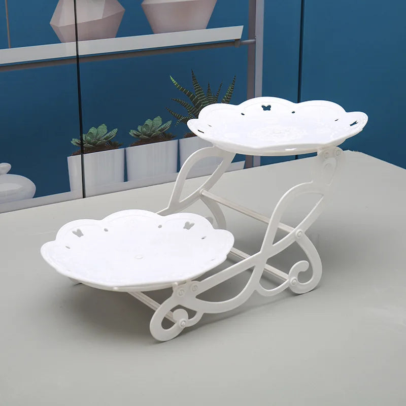 European Style Cake Stand Display Rack Fruit Plate Cupcake Tray Birthday Party Wedding Dessert Table Decorations Desktop Holder