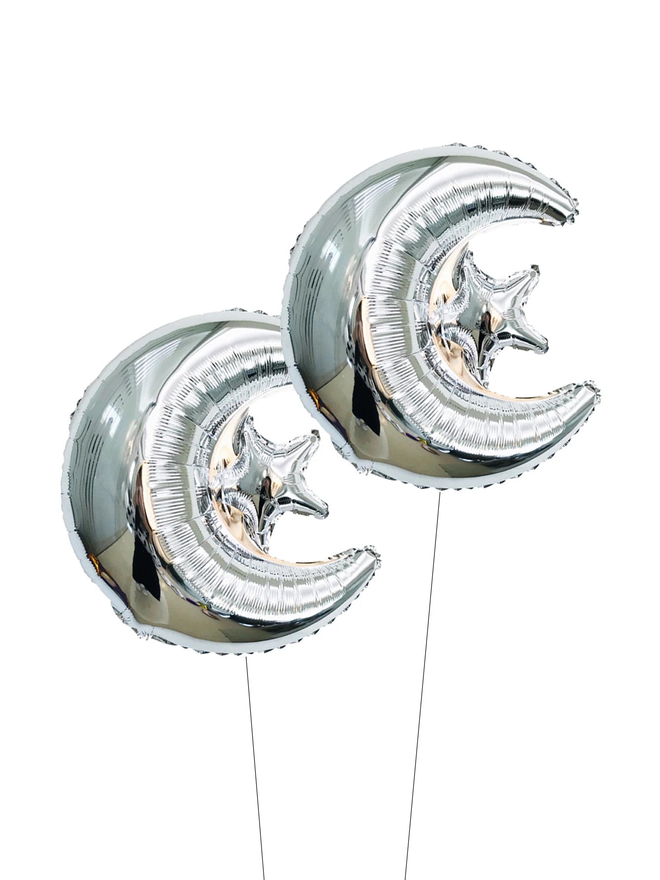 2pcs Ramadan Star Moon Balloons Ramadan kareem decor Eid Mubarak Decorations Eid al-Fitr Eid Al Adha