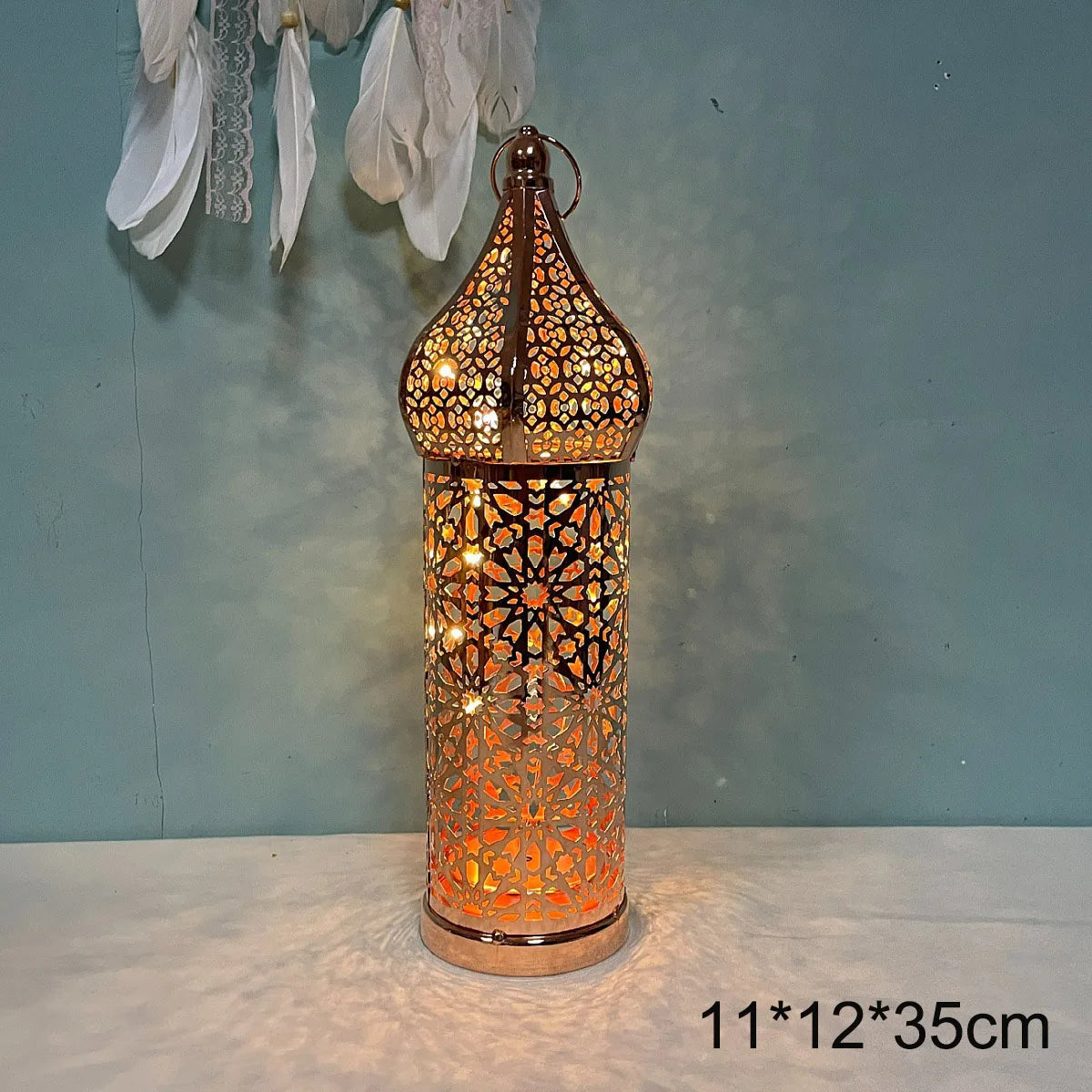 Battery Powered Eid Lights Decorations for Home Masjid Lanterns Ramadan Kareem Mosque LED Night Light Islam Muslim Party Supplie