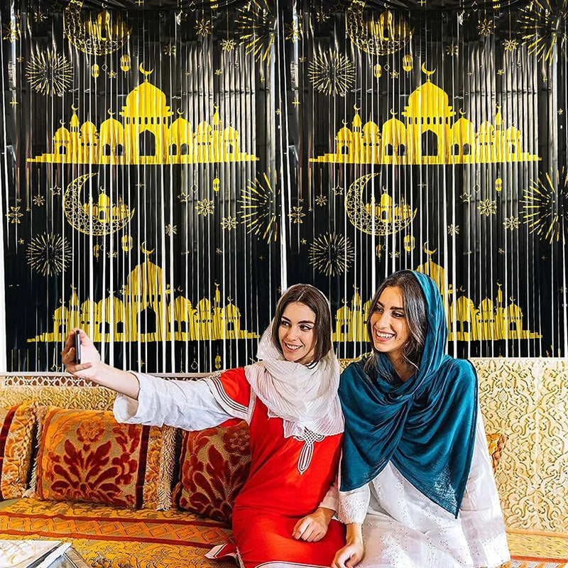Ramadan Decoration 2026 Featival Backdrops Hanging Cloth Decorations Islam Muslim Accessories Eid Mubarak Tablecloth Decoration