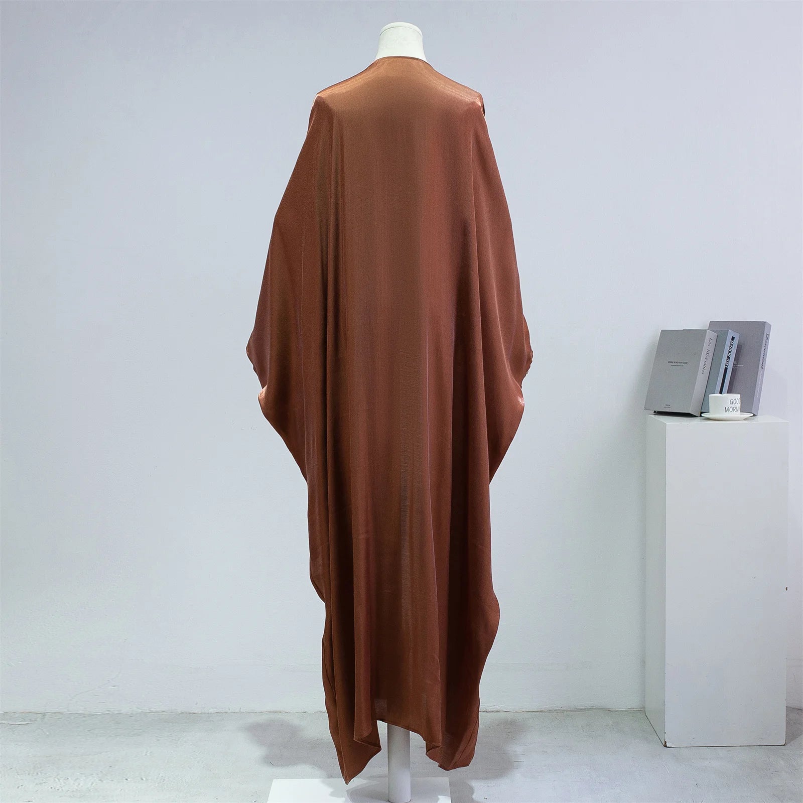 Muslim One-Piece Prayer Abaya for Women – Smocking Sleeve Kaftan Jilbab Cardigan Coat Islamic Robe Dubai Turkish Style
