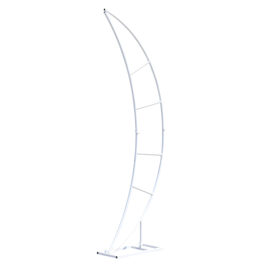79" White Metal Crescent Moon Wedding Arch 2PCS DLY Decor Framework Iron For Wedding Party Stand