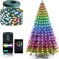 2.1M Christmas Tree LED String Lights App Control Garland LED Star String Waterfall DIY Xmas Tree Lights Festival Decoration