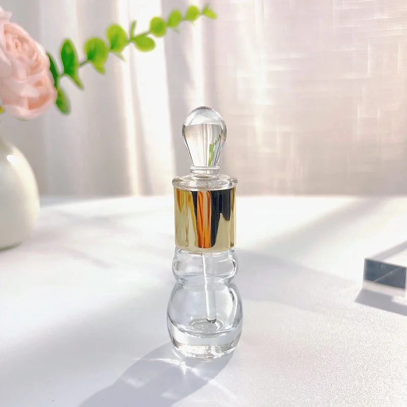10/30pcs 6ml Thick Glass Essential Oil Bottle 12ml Attar Oil Bottles Empty Perfume Container With Glass Drop Stick