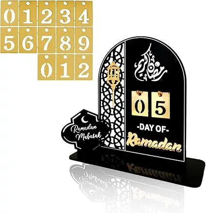 Ramadan Advent Calendar 30 Days Eid Mubarak DIY Countdown Calendars Eid Decorations for Ramadan Parties Islam Muslim Decor