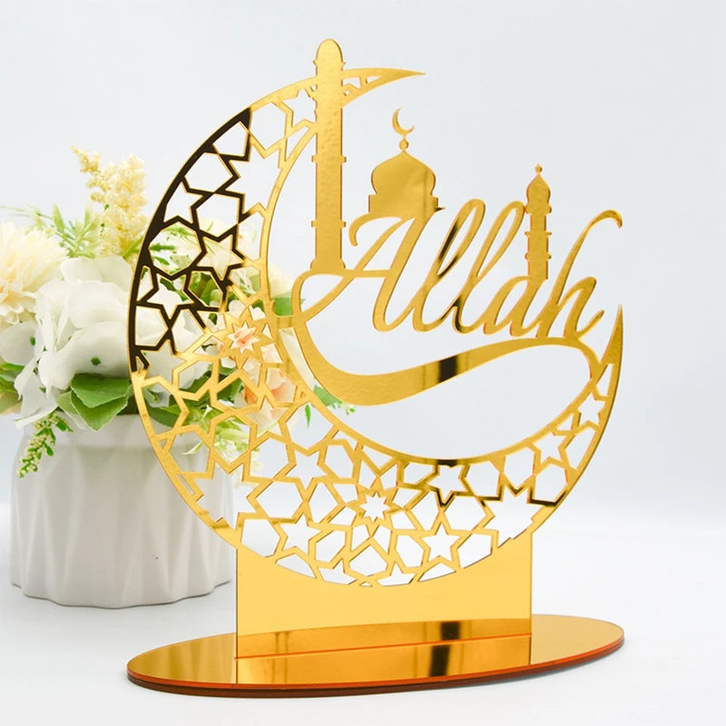 Eid Mubarak Ornaments Ramadan Decortion for Home 2025 Islam Muslim Party Supplies Ramadan Kareem Aid Eid al-Fitr Decor Kid Gifts