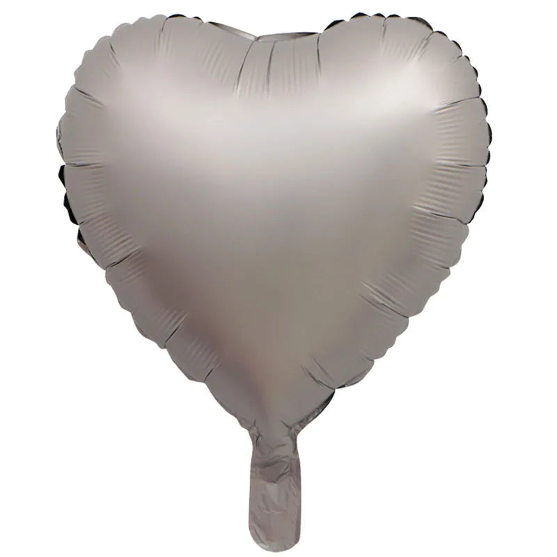 10/5/3Pcs Cream Heart Foil Balloons 18inch Multi Pink Beige Heart Helium Balloons for Wedding Birthday Party Decorations Globos