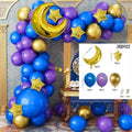 78pcs Eid Mubarak Balloons Background Ramadan Kareem Decoration Ramadan Mubarak Islamic Muslim Happy Eid Festival Party Supplies