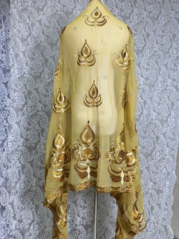 3D Stone New Dubai Scarf For Muslim Women African voile stone big Hijab Islam Hijab Pashmina Turban Headscarf Embroidery Shawls