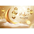 Eid Mubarak Backdrop Ramadan Kareem Islam Mosque Muslim Moon Lantern Eid Al-fitr Family Party Decor Banner Photo Background