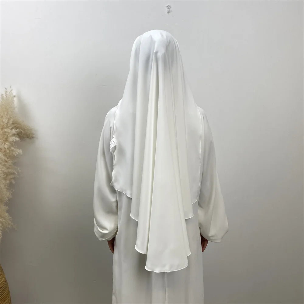 Muslim Women Veil Turkish Hijab Muslim Woman Overhead Khimar Wrapped Shawl Niqab Prayer Scarf Female Niqab Ramadan Islamic Cloth