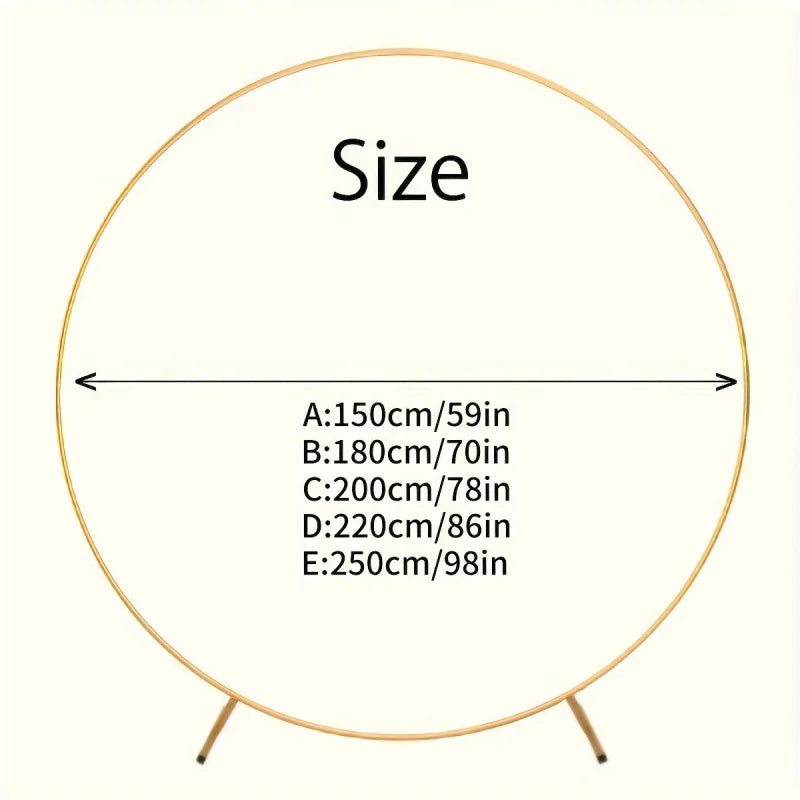 Wedding Celebration Metal Arch Kit Multifunctional Balloon Arch Ring For Party Venue Decoration