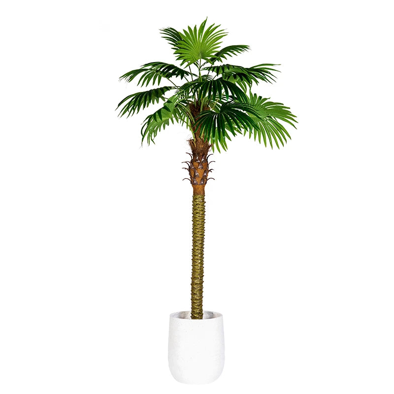 Large Simulation Palm Tree Loose Tail Sunflower Tropical Green Plant False Tree Indoor and Outdoor Decoration Landscape
