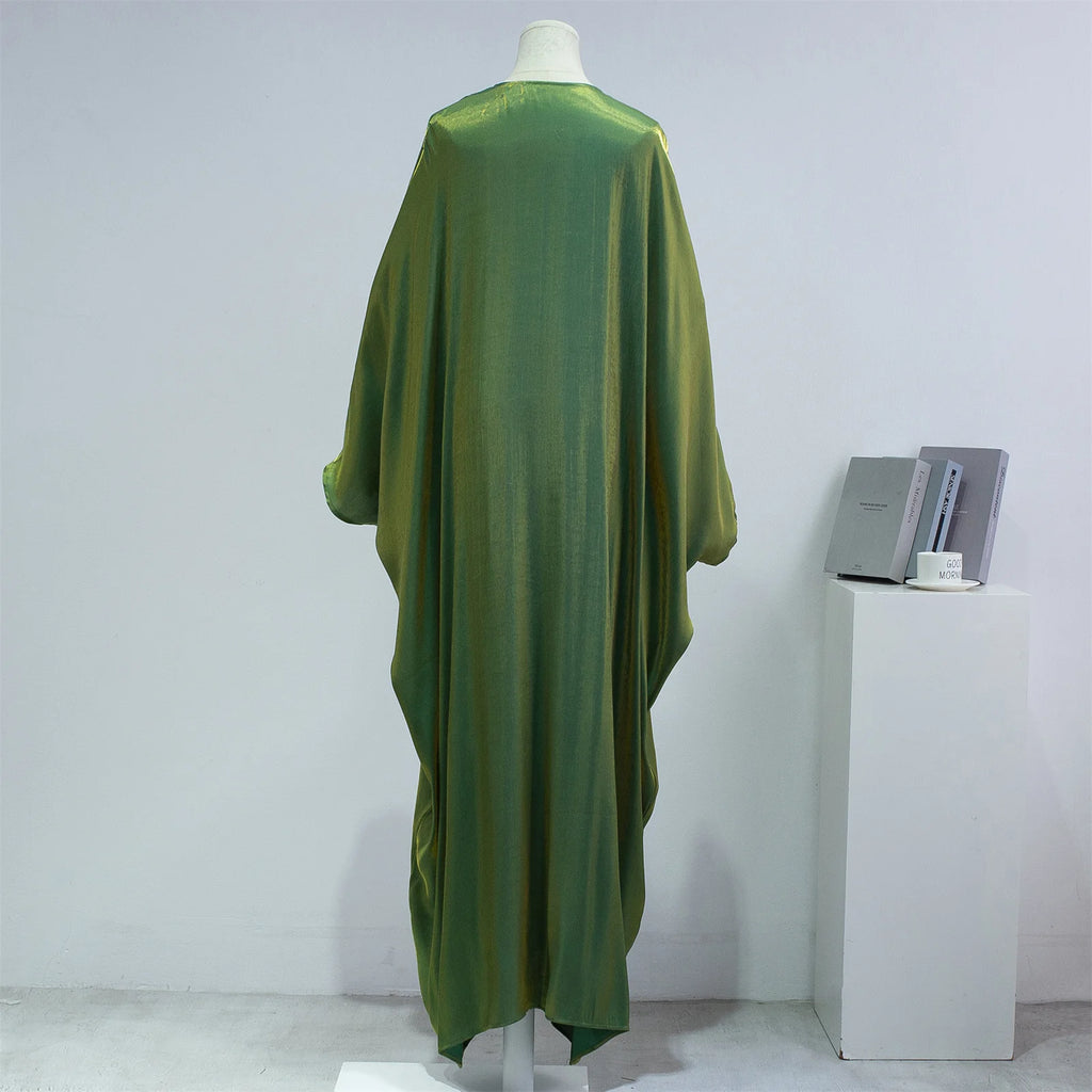 Muslim One-Piece Prayer Abaya for Women – Smocking Sleeve Kaftan Jilbab Cardigan Coat Islamic Robe Dubai Turkish Style