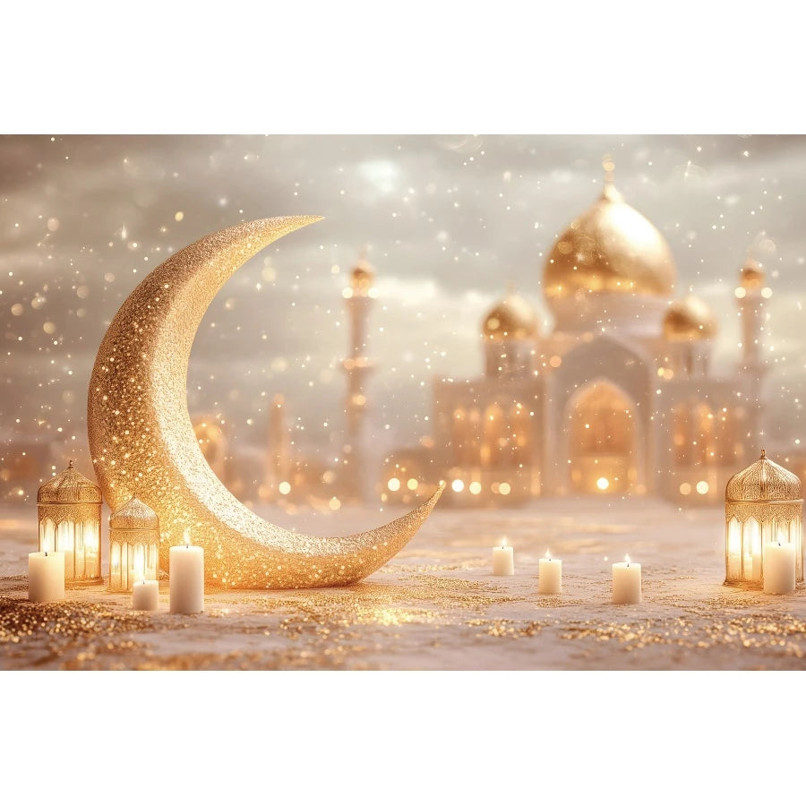 Ramadan Decorations Backdrops Moon Star Castle Islamic Muslim Eid Party Religious Celebration Portrait Photography Backgrounds