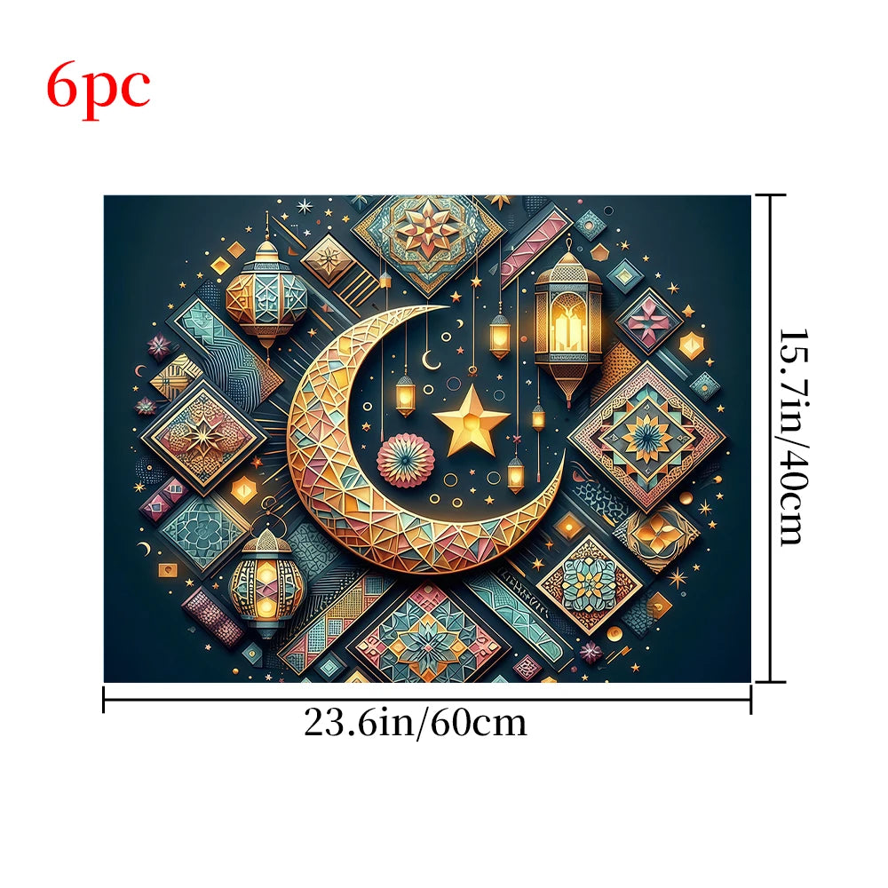 Ramadan meal mat, suitable for daily home, restaurant, outdoor picnic use, Eid al Fitr