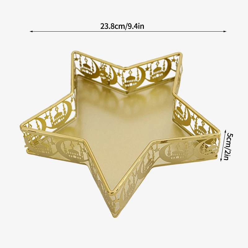 2026 Eid Mubarak Candy Holder Ramadan Candy Tray Holder Muslim Party Supplies Ramadan Eid Candy Box Islamic Decoration