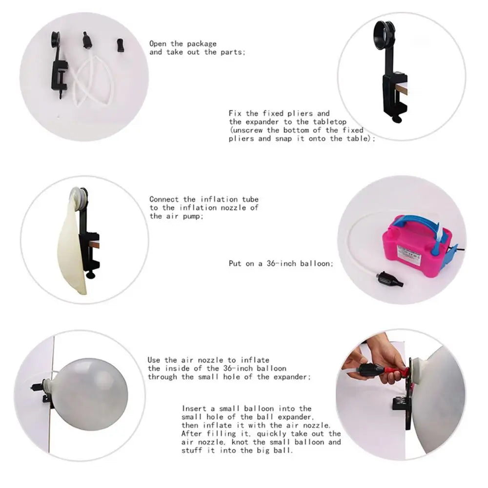 Balloon Filling Tool Balloon Stretcher Filler Kit Easy To Apply Stretcher Filler For Artistic Balloon Decorations Anniversary
