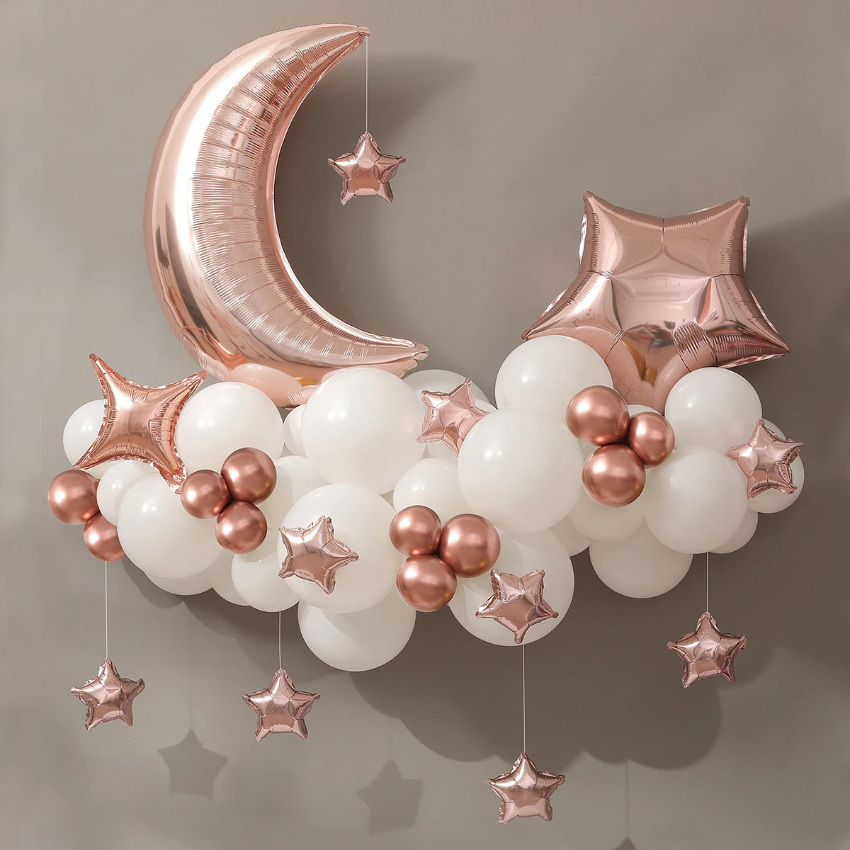 61Pcs Moon Star Balloon Set for Muslim EID Mubarak Festival Home DIY Decoration Ramadan Kareem Kids Birthday Party Ballon Globos