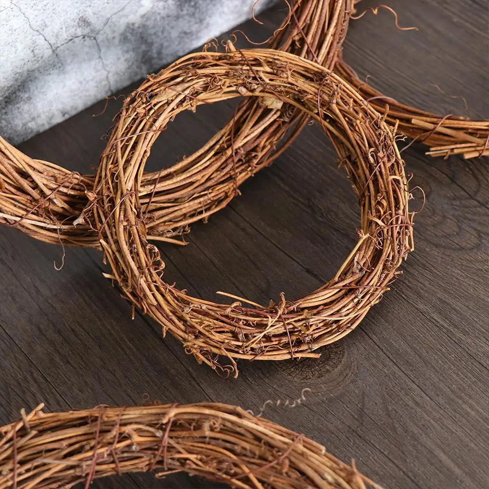 8-30CM Ramadan Decoration Eid Murbark Wedding Wreaths Decoration Garland Material Rattan Wreath DIY Wreath Party