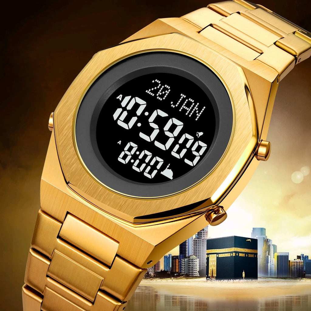 Muslim Qibla Direction Instruct Watch Men Women Prayer Multifunctional Worship Watches Luxury Male Original Wristwatch