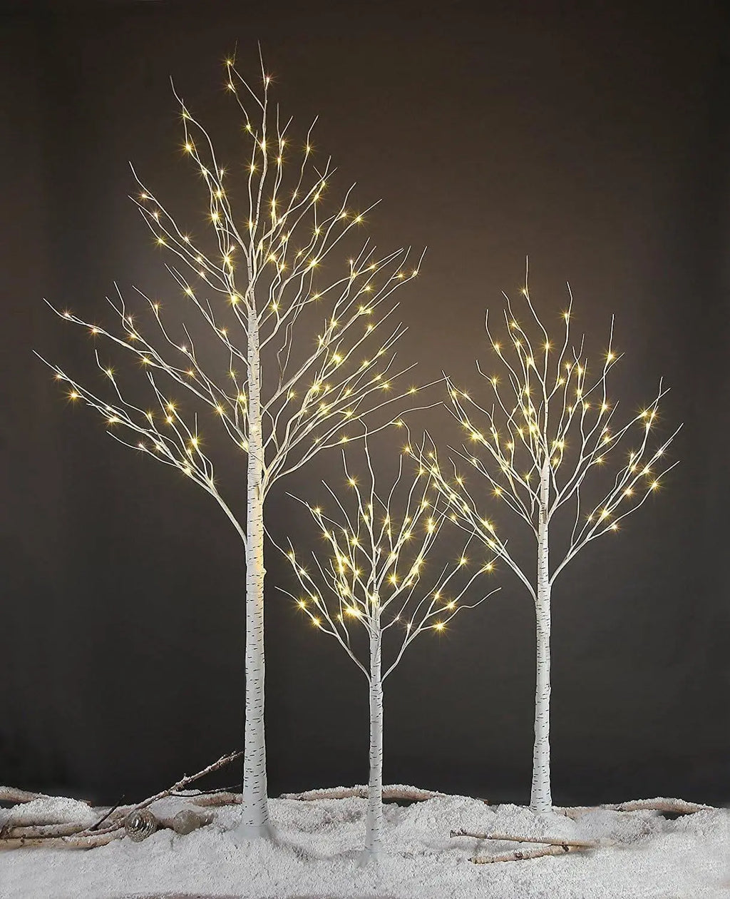 Artificial Birch Tree Warm White LED Light – 4ft / 5ft / 6ft Home & Festival Decoration