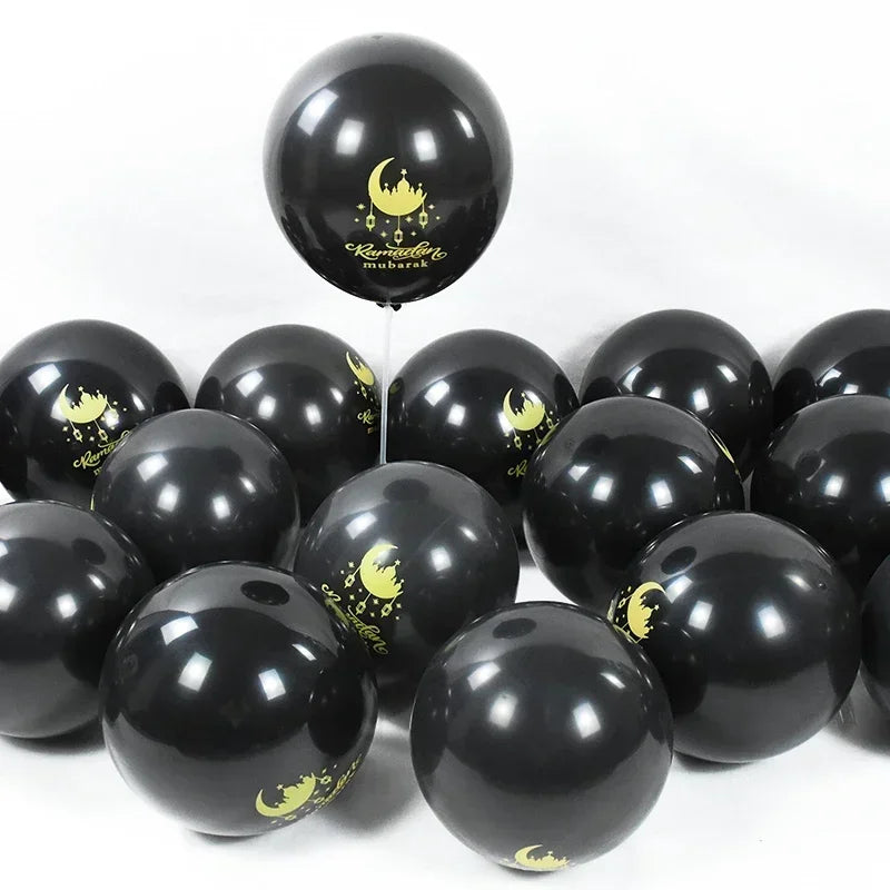 Eid Mubarak Latex Balloons Ramadan Kareem Decor Air Globos for Ramadan Mubarak Muslim Islamic Festival Party Supplies 2026