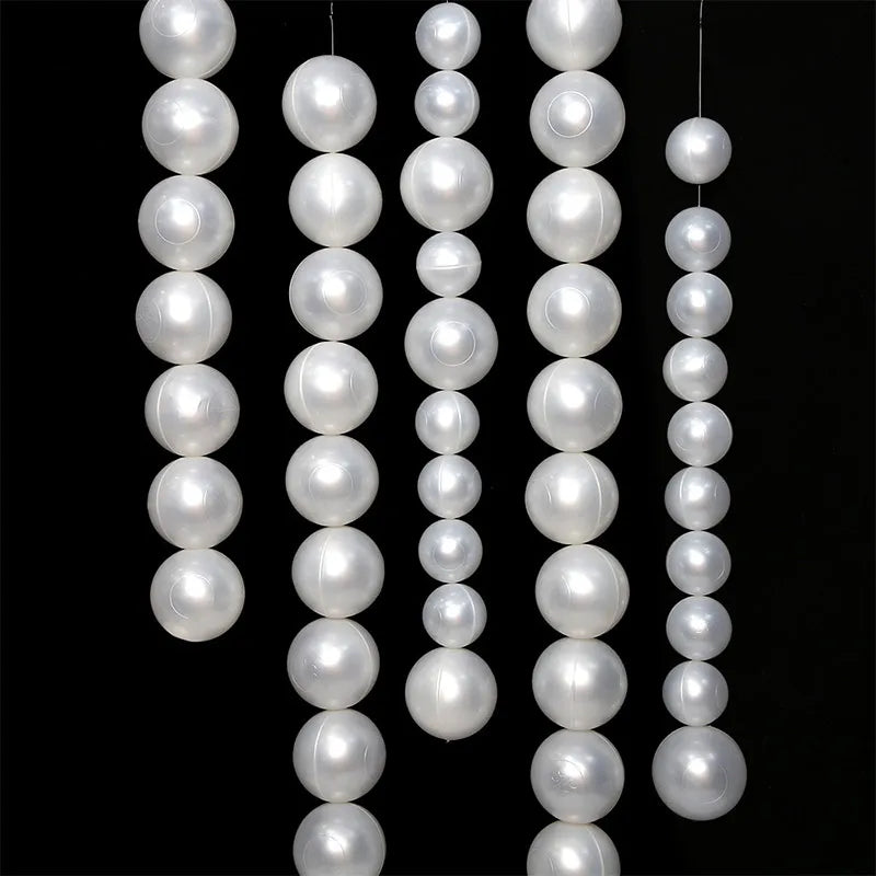 Wedding Party Big Pearl Decor Wedding Supplies Birthday Party Artificial Pearls Diy Beaded Garland White Ball Pendant & Figurine