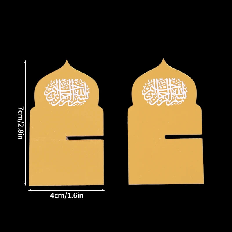 Ramadan Festival Calendar Eid Mubarak Party Wall Decorations Eid Al-Fitr Eid Al-Adha Window Stickers Islamic Festive Decor