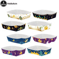 Eid Mubarak Banners Ramadan Mubarak Kareem Decorations Hanging Swirls Streamer Moon Star Party Decor lslam Muslim Party Supplies