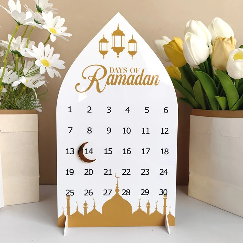 2026 Ramadan Countdown Calendar Eid Mubarak Advent Calendar Desktop Ornaments Islamic Muslim Party Decorations Calendar Gift