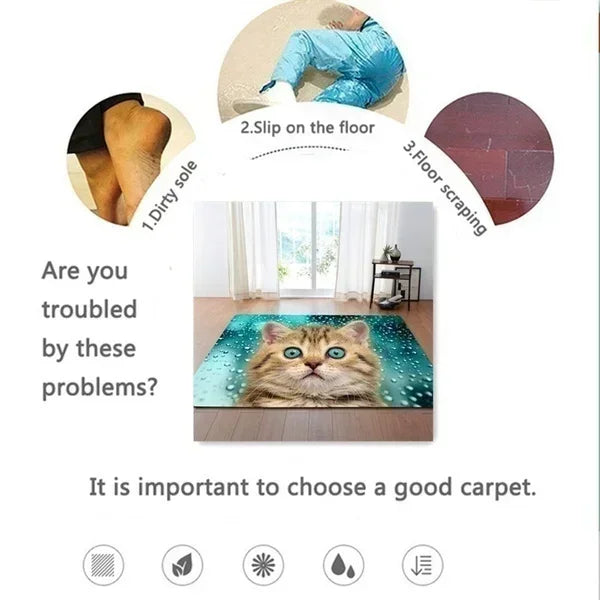Authentic Ethnic Muslim Prayer Rug Living Room Decor Anti-Slip Carpets Bedroom Soft Rug Entrance Doormat Cultural Muslim Carpet