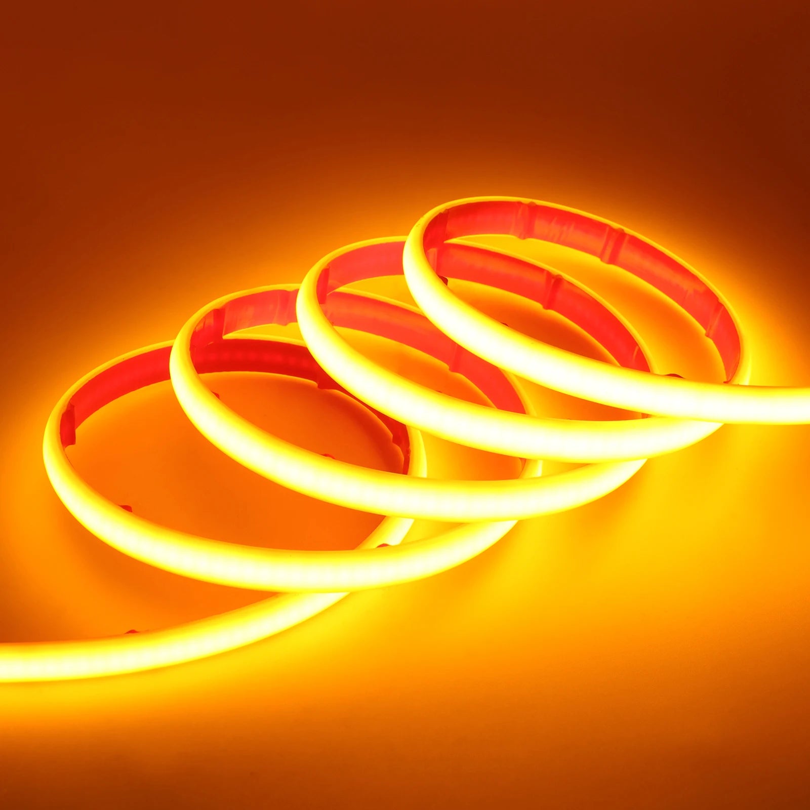 IP68 Waterproof Solar Powered COB Neon Strip 24V 320Leds 3000K 4000K 6000K Red/Green/Blue/Yellow Flexible Ribbon Rope LED Light