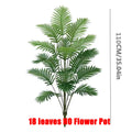 70-120cm Large Artificial Palm Tree Tropical Green Leaves Fake Plants Plastic Monstera Faux Tree Branch for Home Kitchen Decora